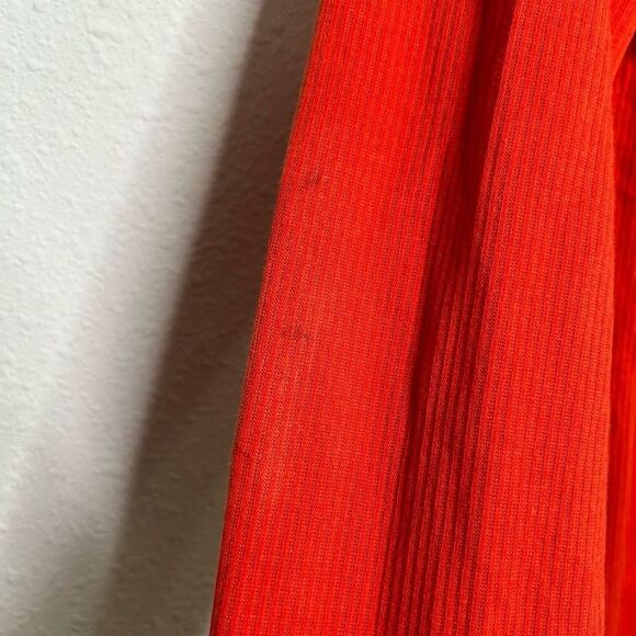 Toad & Co Women’s Orange Long Sleeve Thermal Dress Pockets Size M - Picture 6 of 14